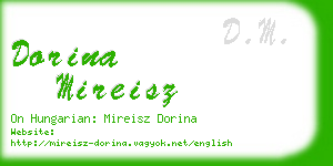 dorina mireisz business card